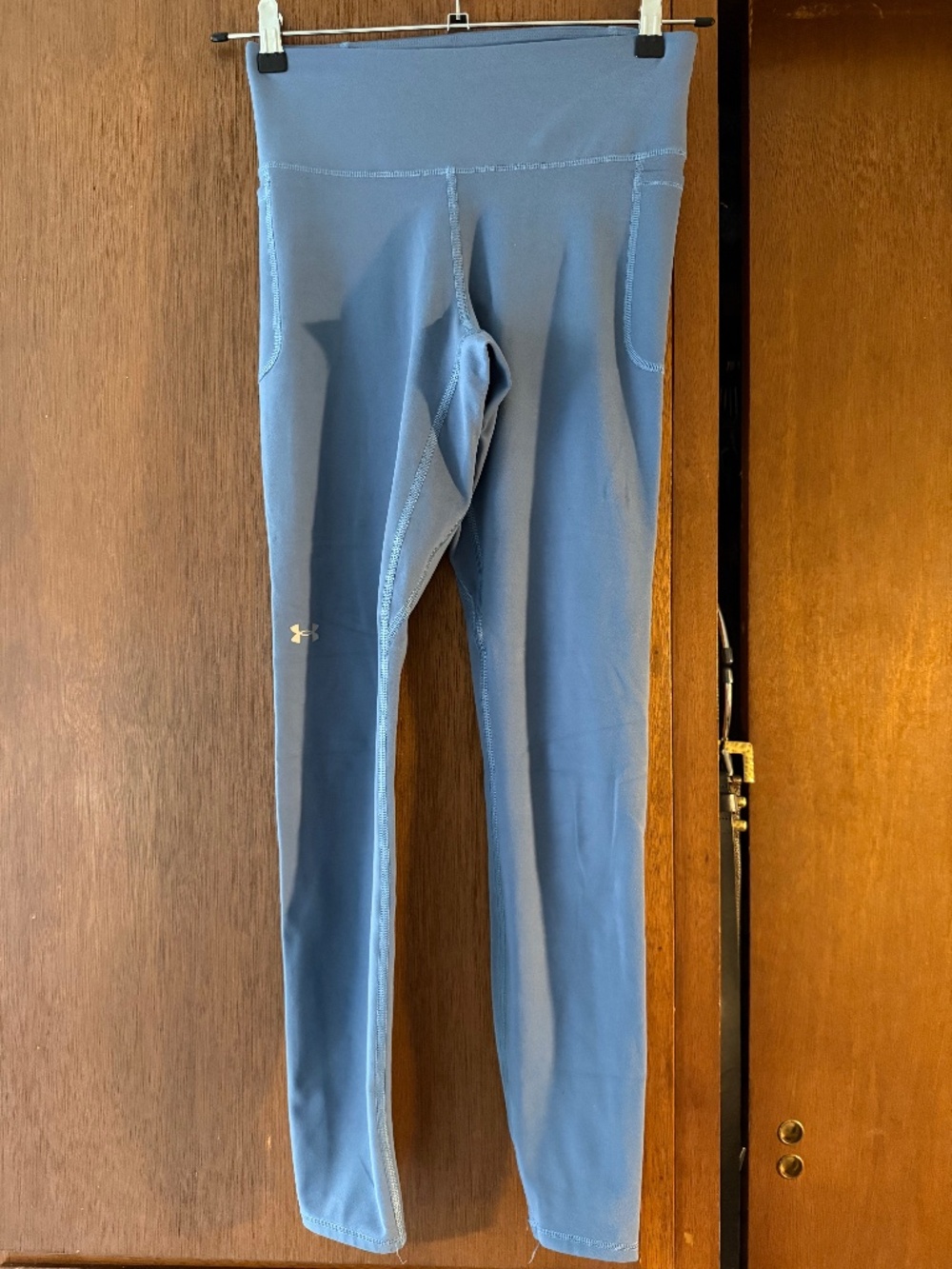 Under Armour Pocket Leggings Sz M Blue Active Fitness hiking